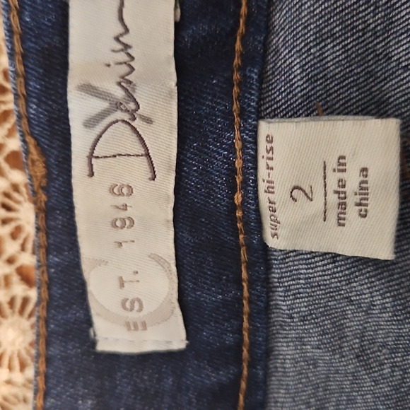 Est. 1946 Denim Boho Western Floral Embroidered Jeans - Picture 5 of 14